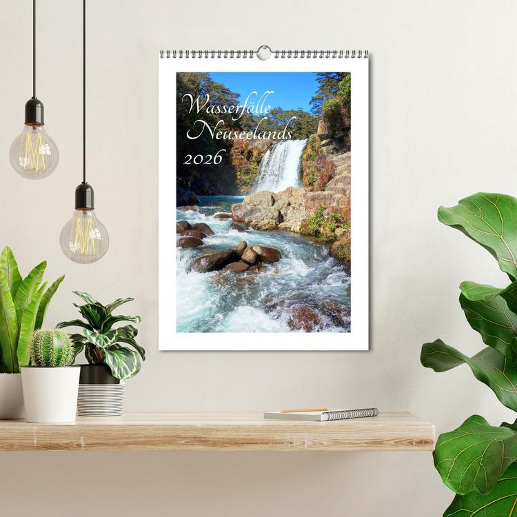 Produktbild: Wasserf&auml;lle Neuseelands (Wandkalender 2026 DIN A3 hoch), CALVENDO Monatskalender