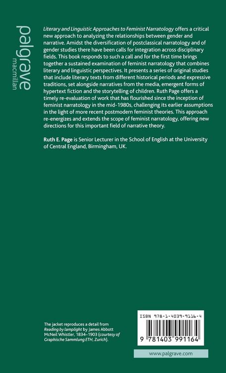 Produktbild: Literary and Linguistic Approaches to Feminist Narratology