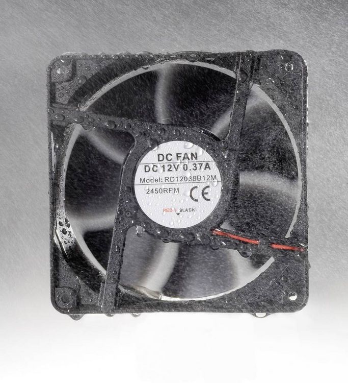 Produktbild: TRU Components RD12038B12L Axiall&uuml;fter 12 V/DC 142 m&sup3;/h (L x B x H) 120 x 120 x 38mm
