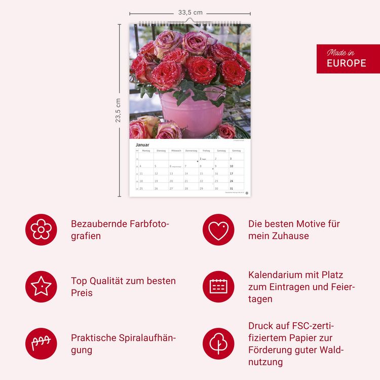 Produktbild: Rosenpracht Kalender 2027