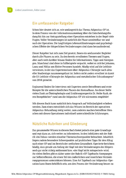 Produktbild: Meine Adipositas-OP. Magenverkleinerung, Magenband, Bypass & Co.