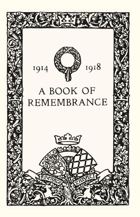 Produktbild: Book of Remembrance 1914 1918(watford Grammar School )
