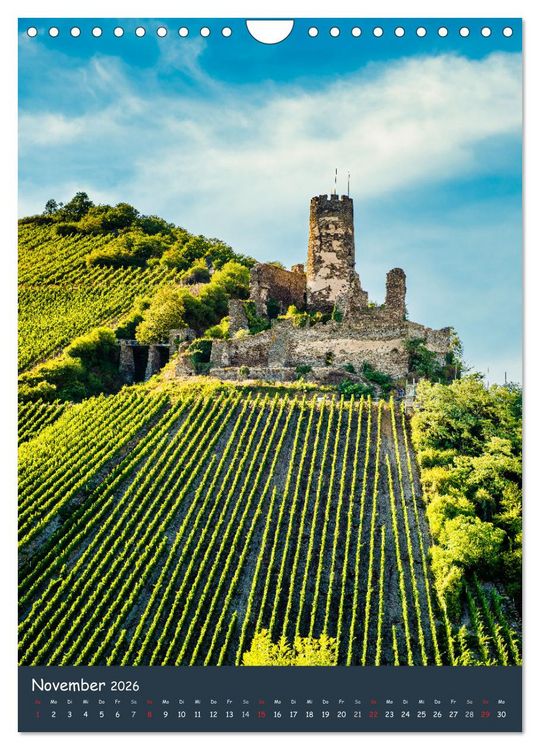 Produktbild: Burgen am Mittelrhein (Wandkalender 2026 DIN A4 hoch), CALVENDO Monatskalender
