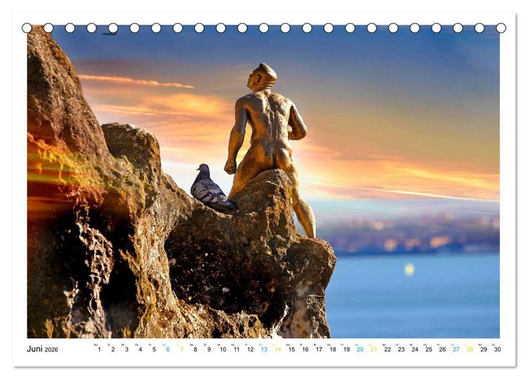 Produktbild: Lissabon One Day (Tischkalender 2026 DIN A5 quer), CALVENDO Monatskalender