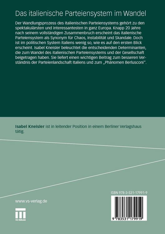 Produktbild: Das italienische Parteiensystem im Wandel