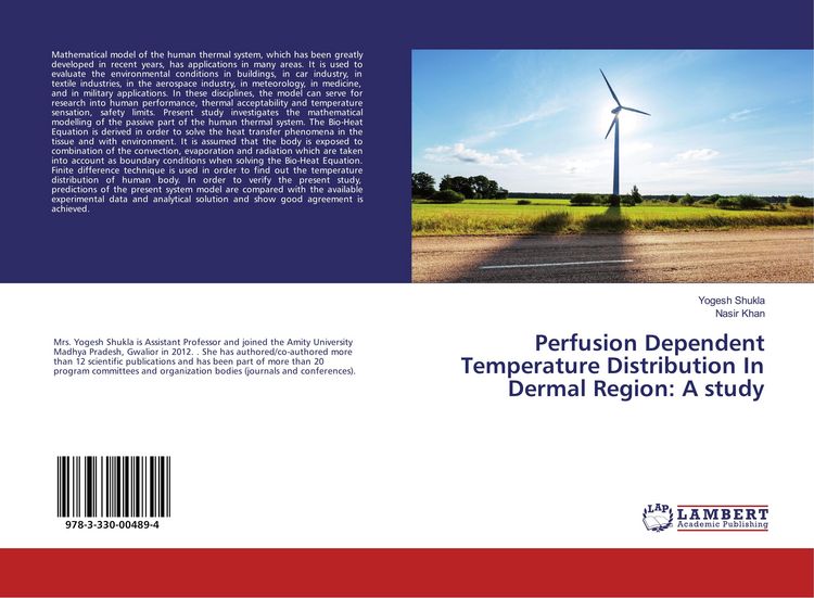 Produktbild: Perfusion Dependent Temperature Distribution In Dermal Region: A study