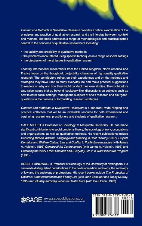 Produktbild: Context and Method in Qualitative Research