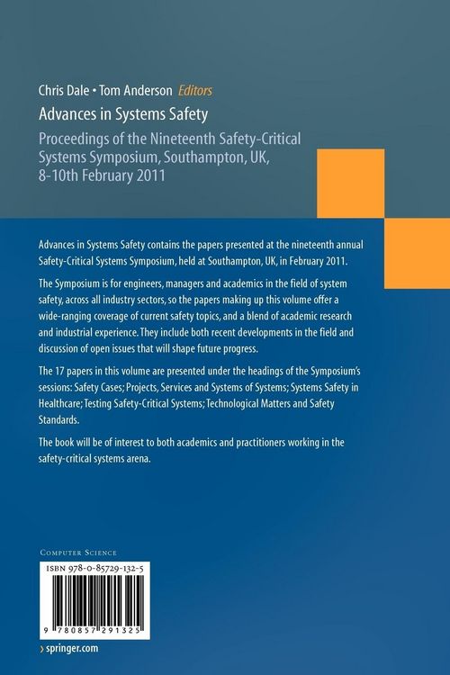 Produktbild: Advances in Systems Safety