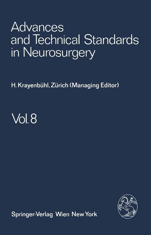 Produktbild: Advances and Technical Standards in Neurosurgery