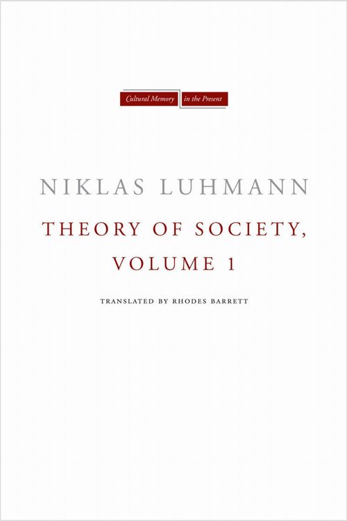Produktbild: Theory of Society, Volume 1