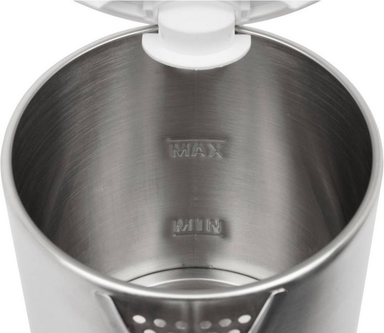 Produktbild: Clatronic WKS 3692 weiss Wasserkocher Edelstahl, Wei&szlig; Fassungsverm&ouml;gen: 1.5l