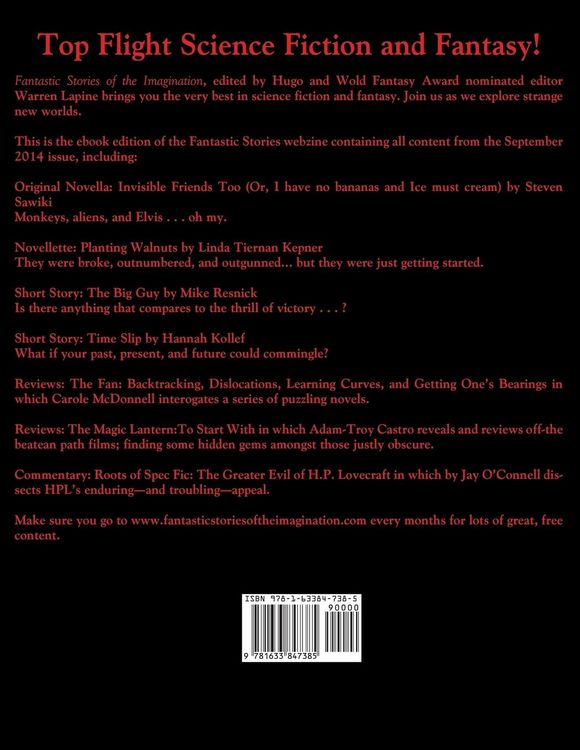 Produktbild: Fantastic Stories of the IMagination, September 2014 #220