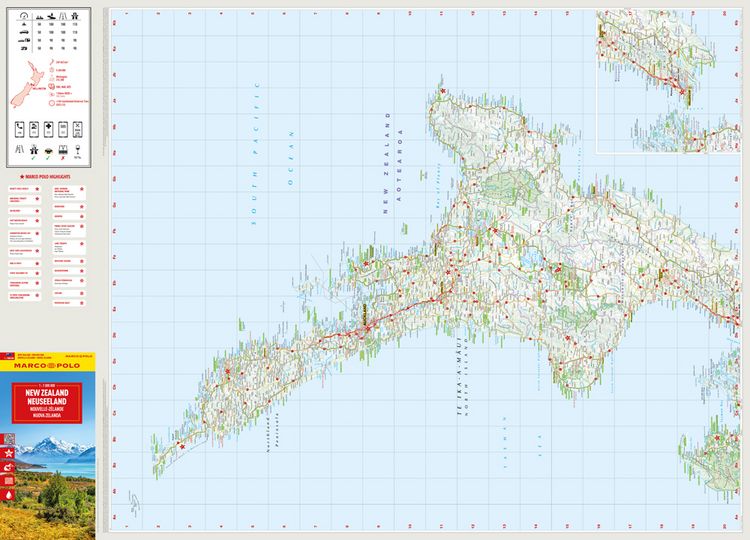 Produktbild: MARCO POLO Reisekarte Neuseeland 1:1 Mio.