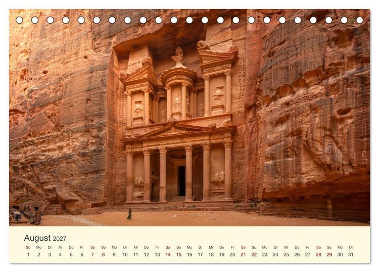 Produktbild: Jordanien Sand, Stein und Salz (Tischkalender 2027 DIN A5 quer), CALVENDO Monatskalender
