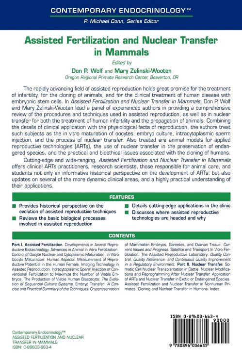 Produktbild: Assisted Fertilization and Nuclear Transfer in Mammals
