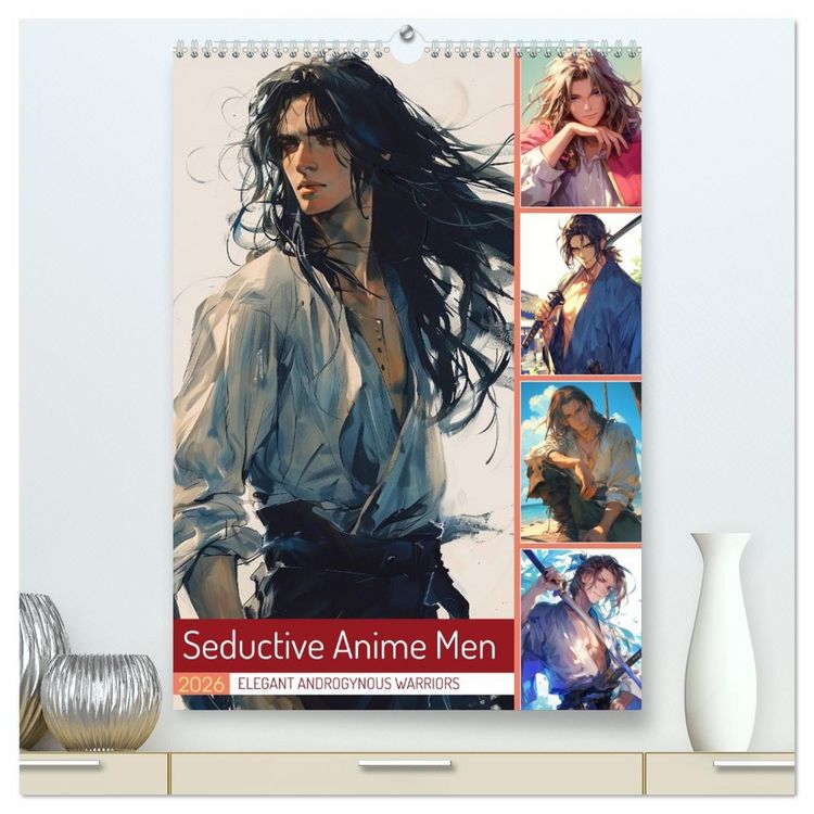 Produktbild: Seductive Anime Men (High Quality Premium Wall Calendar 2026 DIN A2 portrait),CALVENDO 12 Month Wall Calendar
