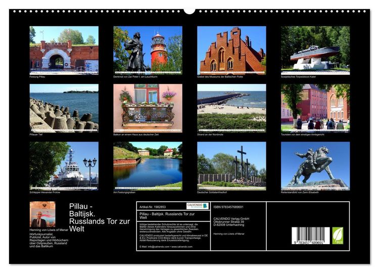 Produktbild: Pillau - Baltijsk. Russlands Tor zur Welt (hochwertiger Premium Wandkalender 2026 DIN A2 quer), Kunstdruck in Hochglanz