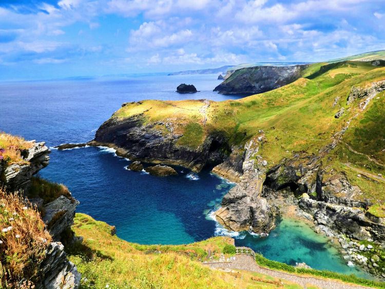Produktbild: CALVENDO Puzzle Tintagel - Cornwall | 1000 Teile Lege-Gr&ouml;&szlig;e 64x48cm Foto-Puzzle f&uuml;r gl&uuml;ckliche Stunden