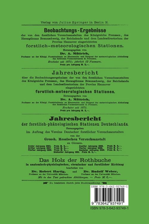 Produktbild: Jahresbericht &uuml;ber die Beobachtungs-Ergebnisse