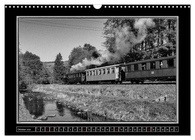Produktbild: Die Pre&szlig;nitztalbahn (Wandkalender 2026 DIN A3 quer), CALVENDO Monatskalender