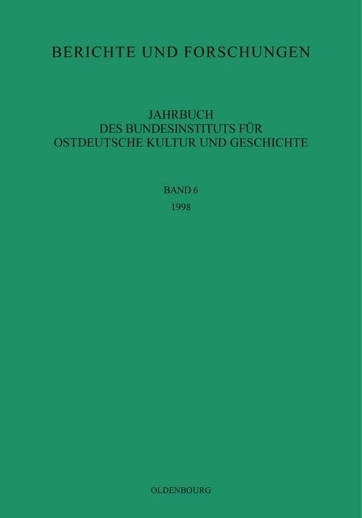 Produktbild: Jahrbuch des Bundesinstituts f&uuml;r Kultur und Geschichte der Deutschen im &ouml;stlichen Europa / 1998