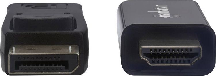 Produktbild: Manhattan DisplayPort / HDMI Adapterkabel DisplayPort Stecker, HDMI-A Stecker 1.80 m Schwarz 152679 DisplayPort-Kabel