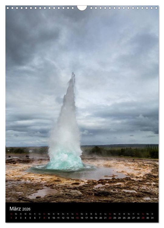 Produktbild: Island - Landschaften vom Wasser gepr&auml;gt (Wandkalender 2026 DIN A3 hoch), CALVENDO Monatskalender