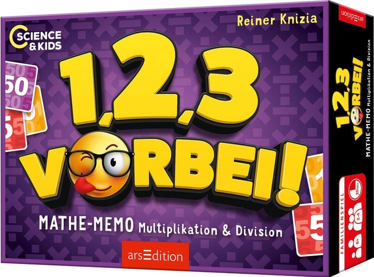Produktbild: Science & Kids &ndash; 1, 2, 3 ... vorbei! Mathe-Memo Multiplikation & Division