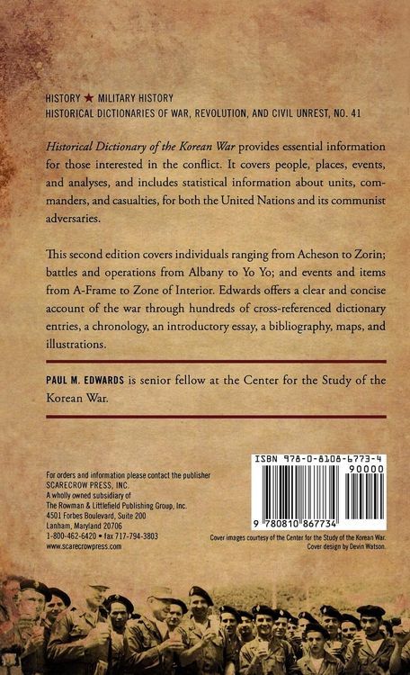 Produktbild: Historical Dictionary of the Korean War