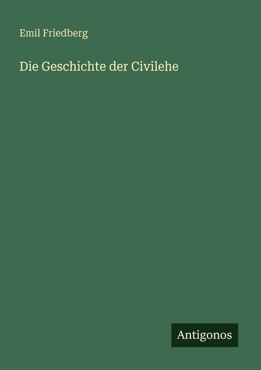 Produktbild: Die Geschichte der Civilehe