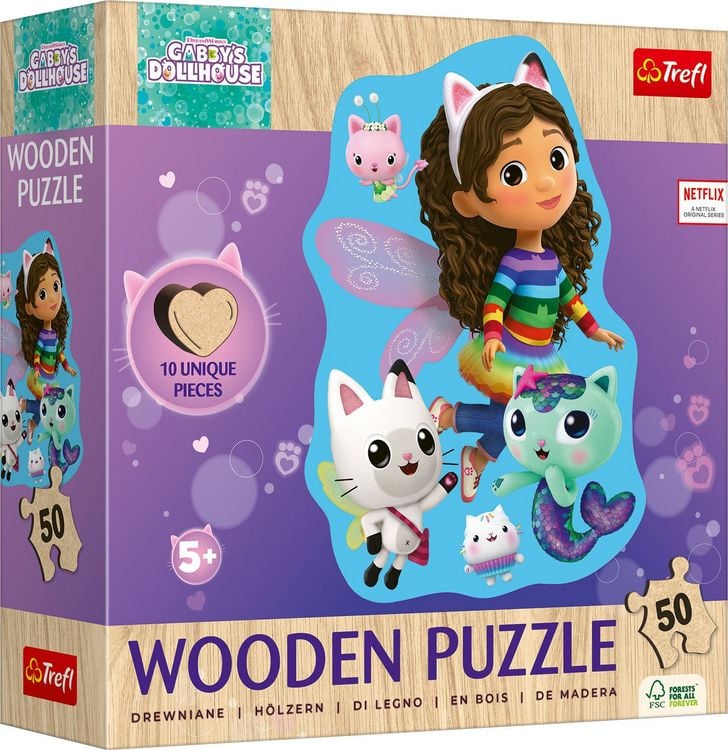 Produktbild: Holz Puzzle Junior 50 - Gabby's Dollhouse