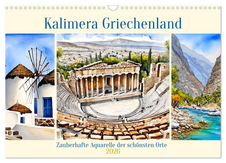 Produktbild: Kalimera Griechenland (Wandkalender 2026 DIN A3 quer), CALVENDO Monatskalender