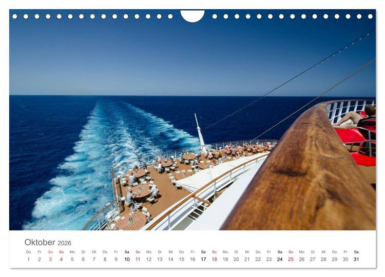 Produktbild: Kreuzfahrten 2026 (Wandkalender 2026 DIN A4 quer), CALVENDO Monatskalender