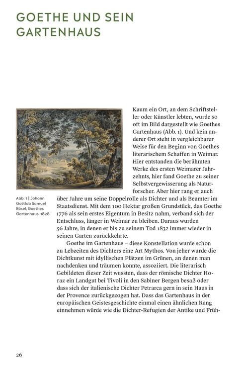 Produktbild: Goethes Gartenhaus