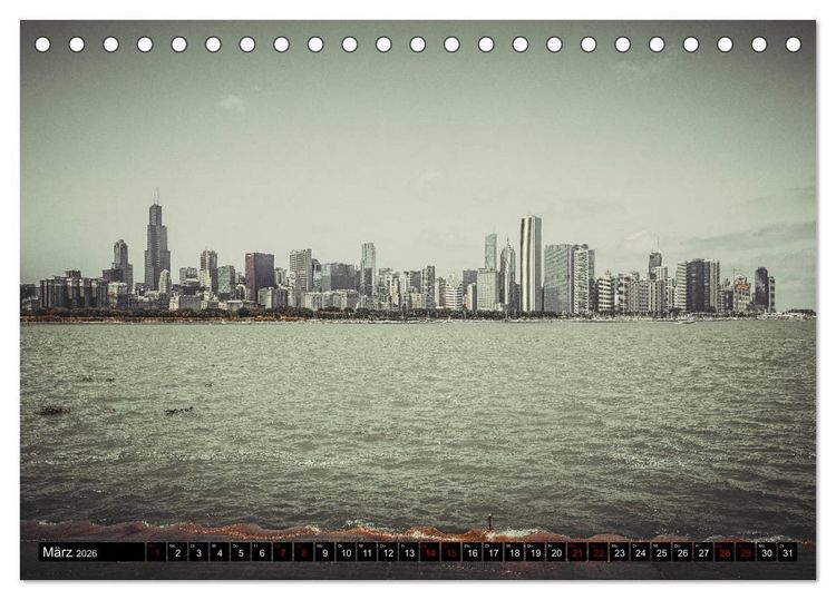 Produktbild: Metropole Chicago (Tischkalender 2026 DIN A5 quer), CALVENDO Monatskalender