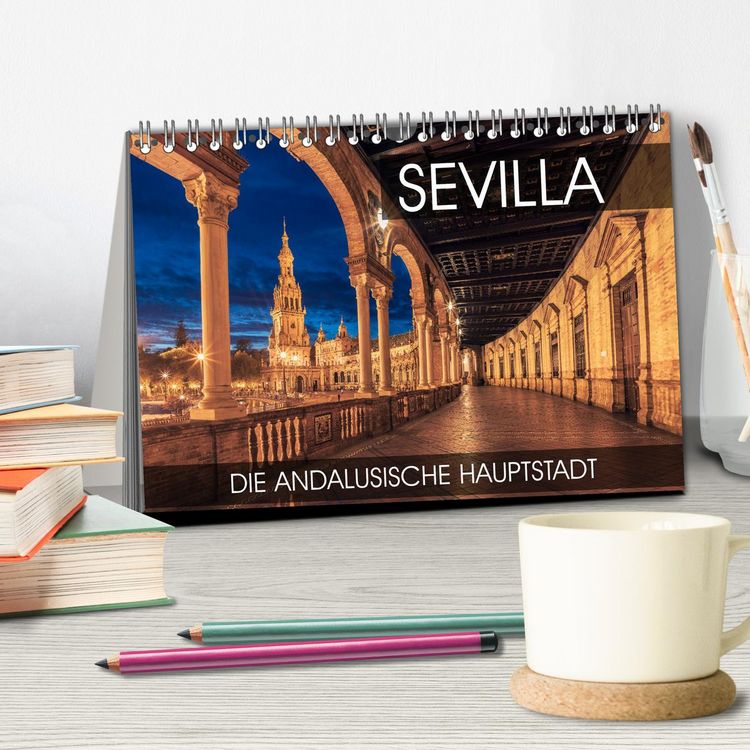 Produktbild: Sevilla - die andalusische Hauptstadt (Tischkalender 2026 DIN A5 quer), CALVENDO Monatskalender
