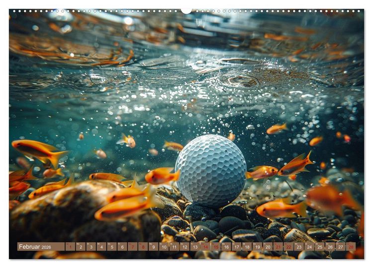 Produktbild: Tierische Balljunkies (hochwertiger Premium Wandkalender 2026 DIN A2 quer), Kunstdruck in Hochglanz