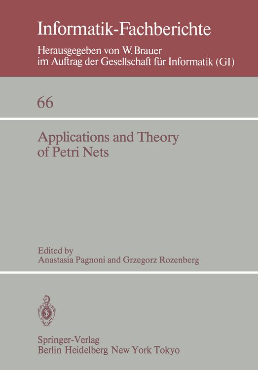 Produktbild: Applications and Theory of Petri Nets