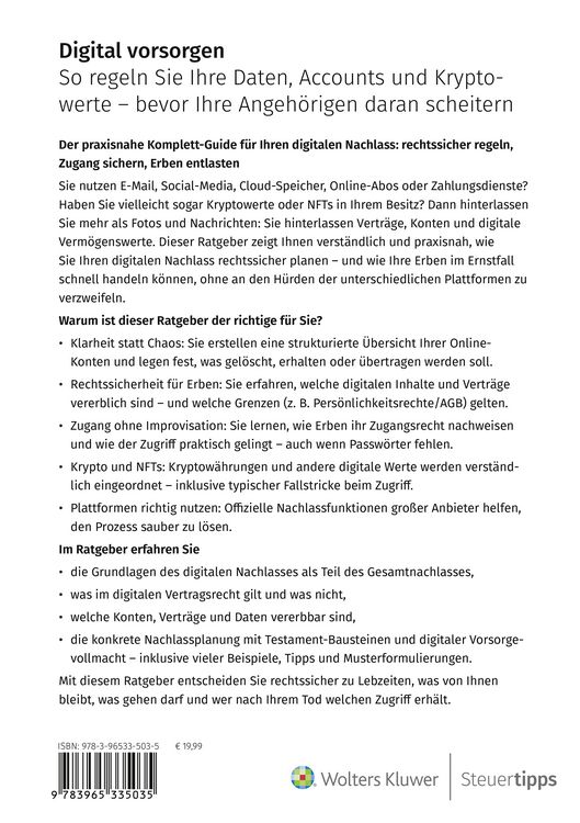 Produktbild: Digital vorsorgen