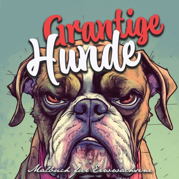 Produktbild: Grantige Hunde Malbuch f&uuml;r Erwachsene