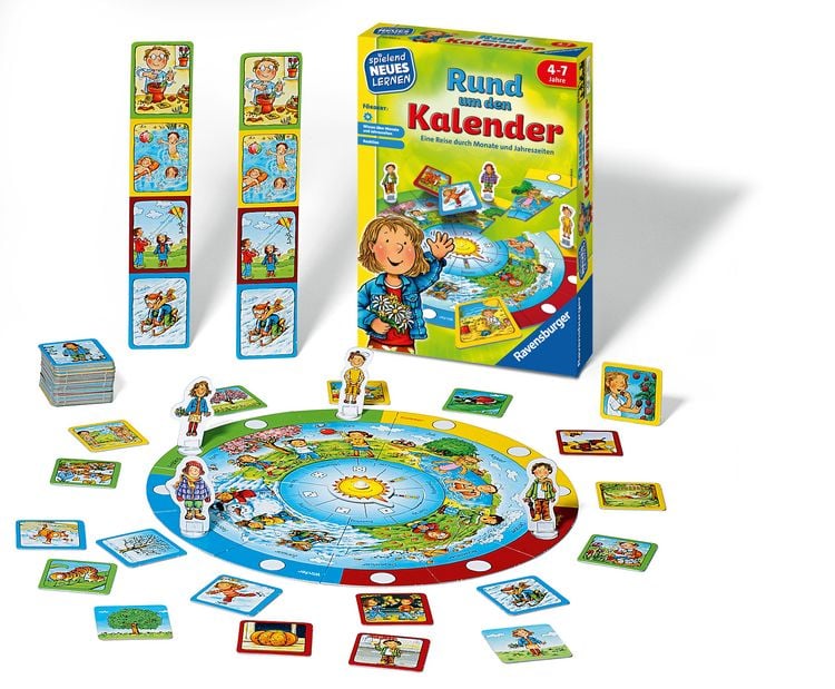 Produktbild: Rund um den Kalender - Kinderspiel ab 4 Jahre
