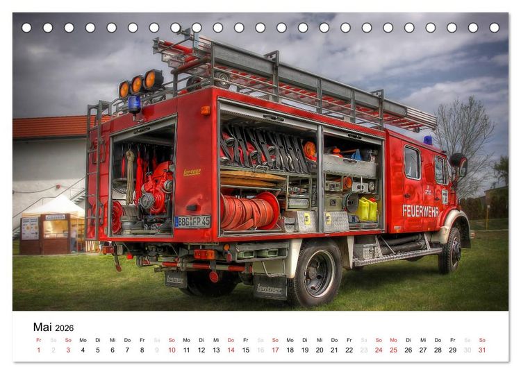 Produktbild: Feuerwehr im Bernburger Land (Tischkalender 2026 DIN A5 quer), CALVENDO Monatskalender