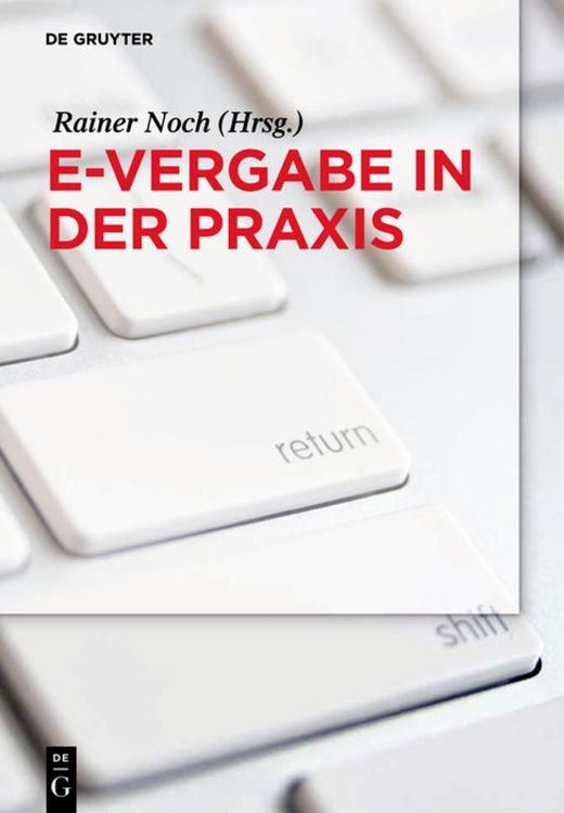 Produktbild: e-Vergabe in der Praxis
