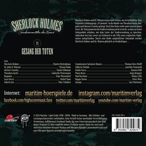 Produktbild: Sherlock Holmes - Gesang der Toten,1 Audio-CD