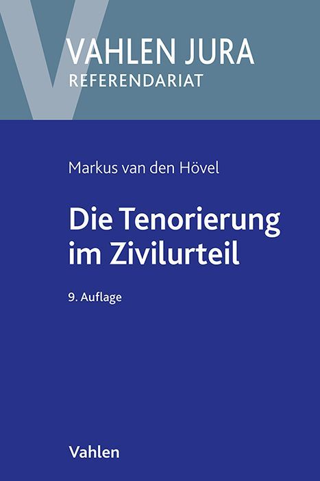 Produktbild: Die Tenorierung im Zivilurteil