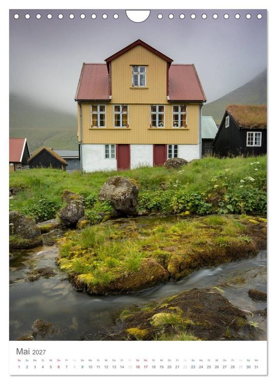Produktbild: F&oslash;royar - Faroe Islands - F&auml;r&ouml;er Inseln (Wandkalender 2027 DIN A4 hoch), CALVENDO Monatskalender