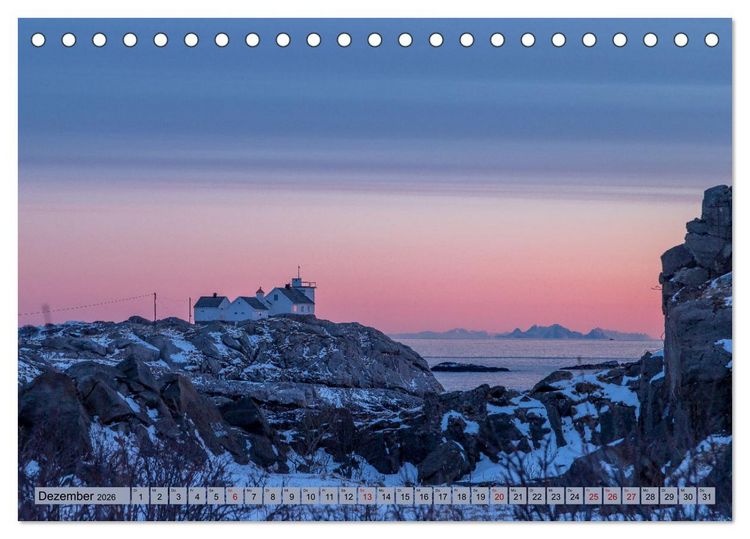 Produktbild: Lofoten ...ein Wintertraum (Tischkalender 2026 DIN A5 quer), CALVENDO Monatskalender