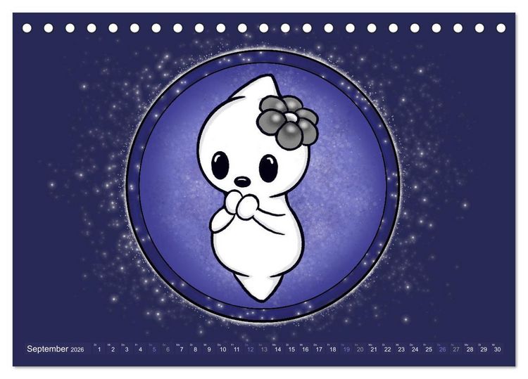 Produktbild: Geister Sternzeichen (Tischkalender 2026 DIN A5 quer), CALVENDO Monatskalender