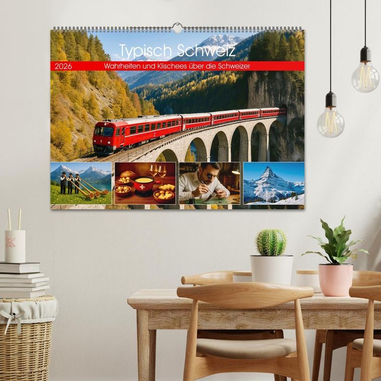 Produktbild: Typisch Schweiz (Wandkalender 2026 DIN A2 quer), CALVENDO Monatskalender