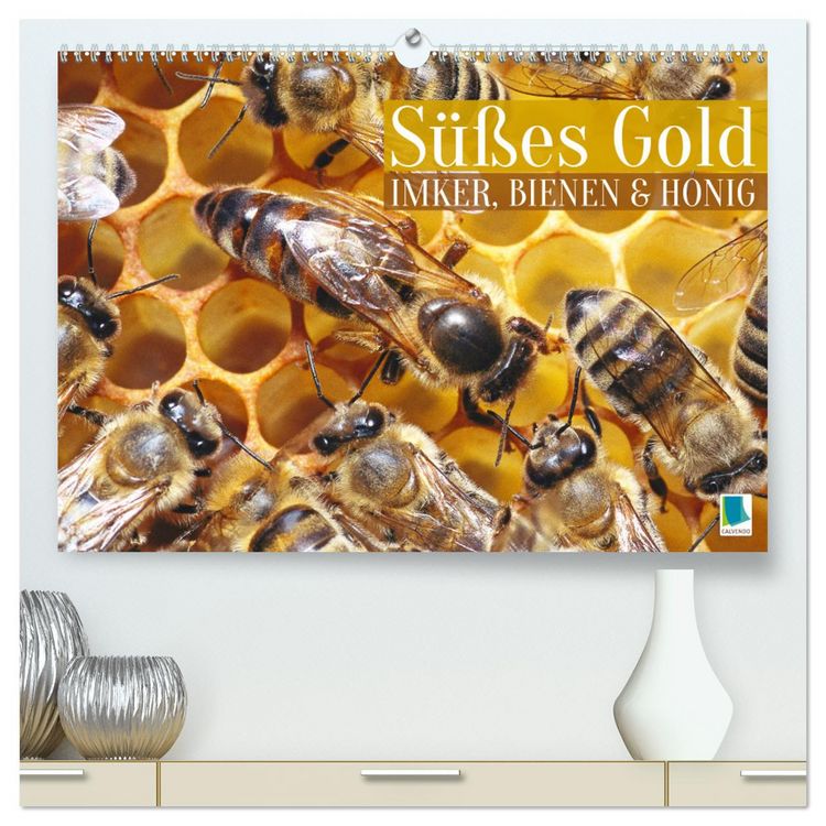 Produktbild: S&uuml;&szlig;es Gold: Imker, Bienen & Honig (hochwertiger Premium Wandkalender 2026 DIN A2 quer), Kunstdruck in Hochglanz